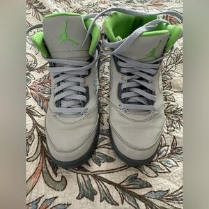 Jordan high-top Sneakers- Vibrant Green and Gray